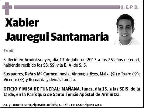 JAUREGUI SANTAMARIA,XABIER