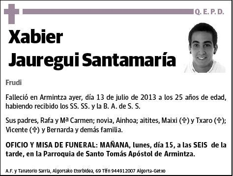 JAUREGUI SANTAMARIA,XABIER