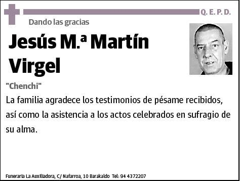 MARTIN VIRGEL,JESUS MARIA