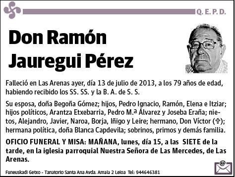 JAUREGUI PEREZ,RAMON