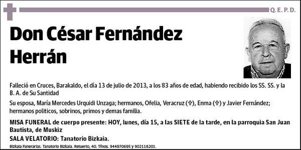 FERNANDEZ HERRAN,CESAR