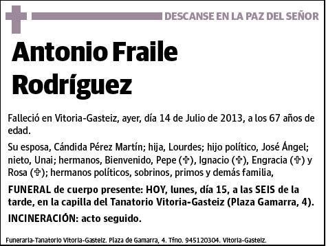 FRAILE RODRIGUEZ,ANTONIO