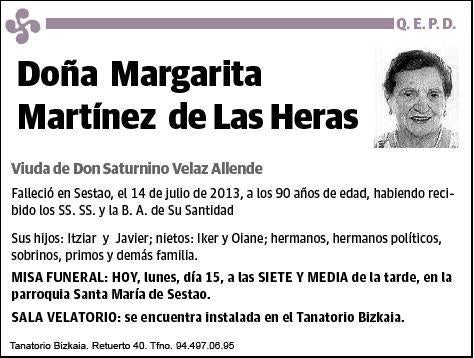 MARTINEZ DE LAS HERAS,MARGARITA