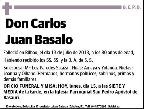 JUAN BASALO,CARLOS