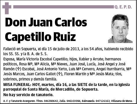 CAPETILLO RUIZ,JUAN CARLOS