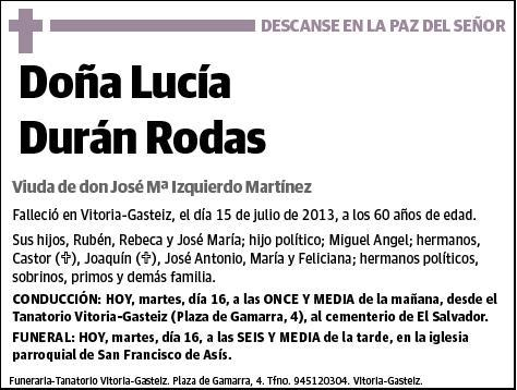 DURAN RODAS,LUCIA