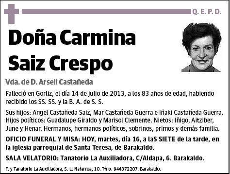 SAIZ CRESPO,CARMINA