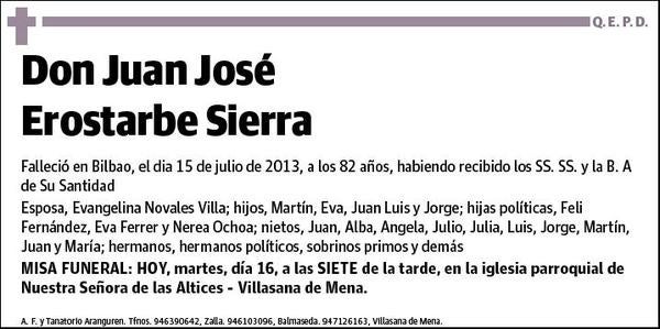 EROSTARBE SIERRA,JUAN JOSE