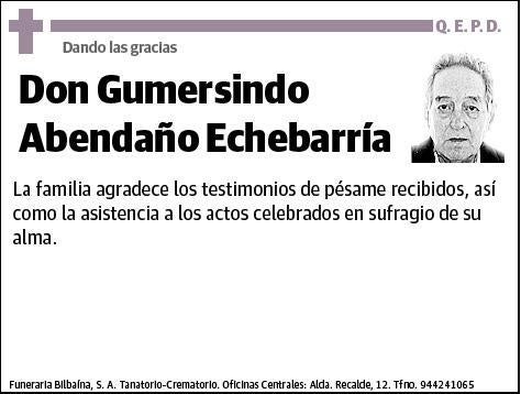 ABENDAÑO ECHEBARRIA,GUMERSINDO