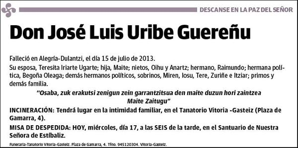 URIBE GUEREÑU,JOSE LUIS