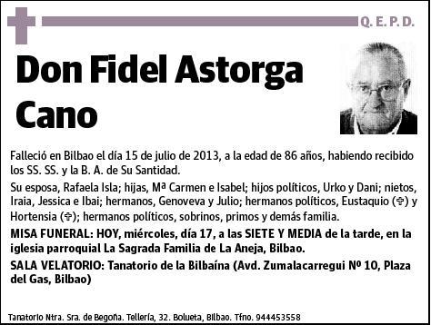 ASTORGA CANO,FIDEL