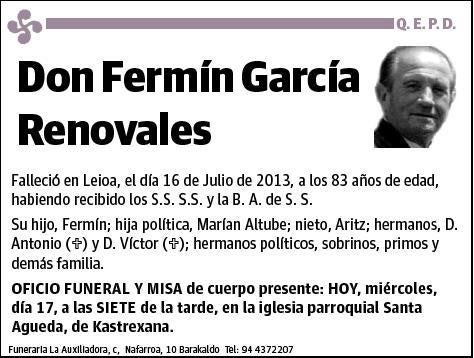 GARCIA RENOVALES,FERMIN