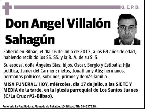 VILLALON SAHAGUN,ANGEL