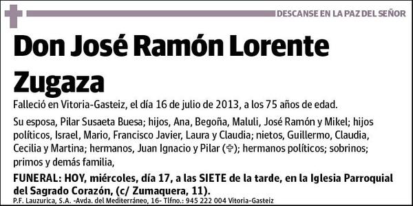 LORENTE ZUGAZA,JOSE RAMON