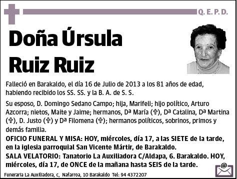 RUIZ RUIZ,URSULA