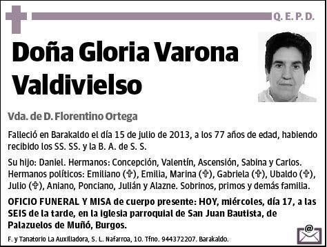 VARONA VALDIVIELSO,GLORIA