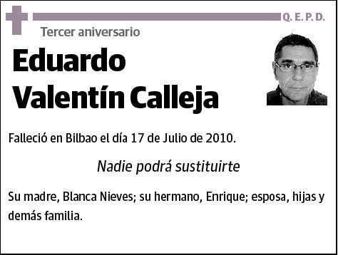 VALENTIN CALLEJA,EDUARDO