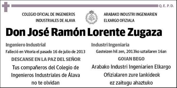 LORENTE ZUGAZA,JOSÉ RAMÓN