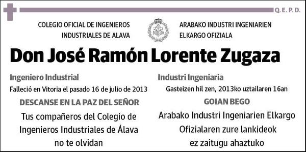 LORENTE ZUGAZA,JOSÉ RAMÓN