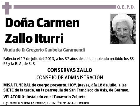 ZALLO ITURRI,CARMEN