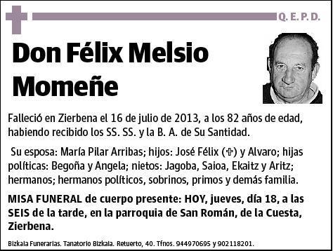 MELISO MOMEÑE,FELIX