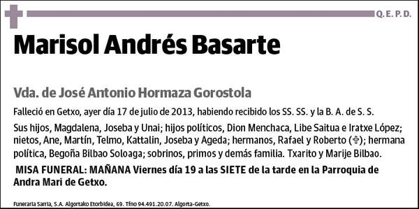 ANDRES BASARTE,MARISOL