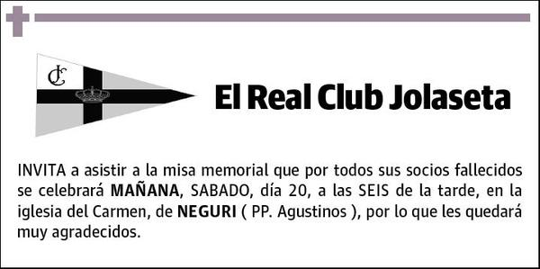 CLUB JOLASETA,REAL