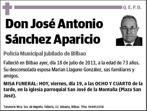 SANCHEZ APARICIO,JOSE ANTONIO