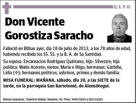 GOROSTIZA SARACHO,VICENTE