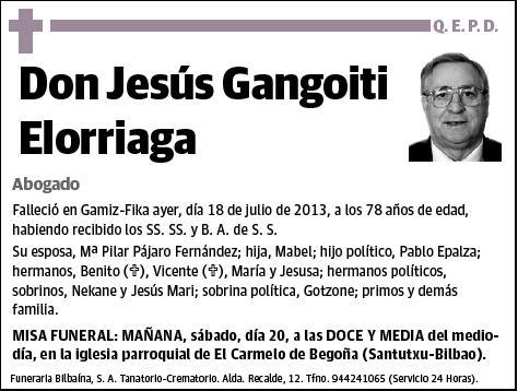 GANGOITI ELORRIAGA,JESUS