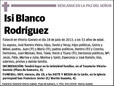 BLANCO RODRIGUEZ,ISI