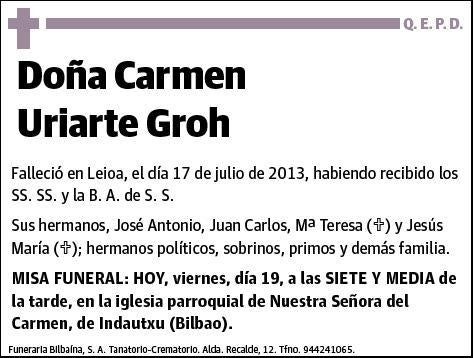 URIARTE GROH,CARMEN