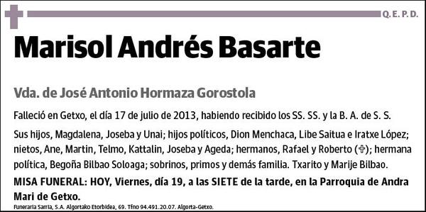 ANDRES BASARTE,MARISOL