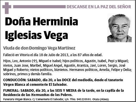 IGLESIAS VEGA,HERMINIA