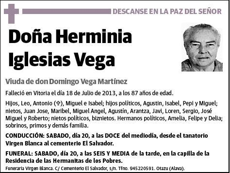 IGLESIAS VEGA,HERMINIA