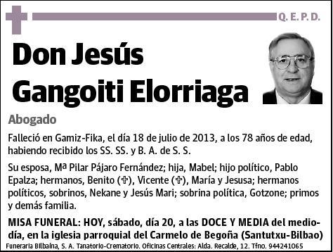 GANGOITI ELORRIAGA,JESUS