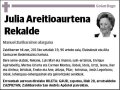 AREITIOAURTENA REKALDE,JULIA