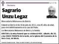 UNZU LEGAZ,HERMANA SAGRARIO