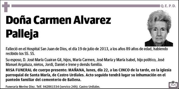 ALVAREZ PALLEJA,CARMEN