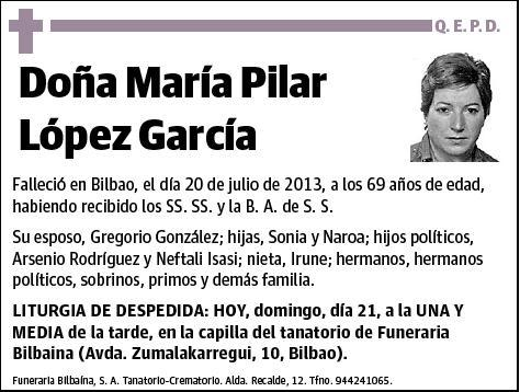 LOPEZ GARCIA,MARIA PILAR