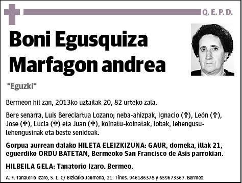 EGUSQUIZA MARFAGON,BONI