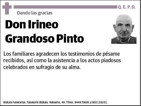 GRANDOSO PINTO,IRINEO