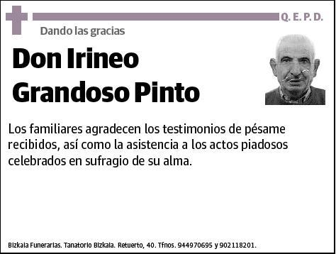 GRANDOSO PINTO,IRINEO