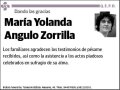 ANGULO ZORRILLA,MARIA YOLANDA
