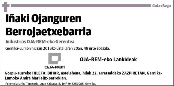 OJANGUREN BERROJAETXEBARRIA,IÑAKI