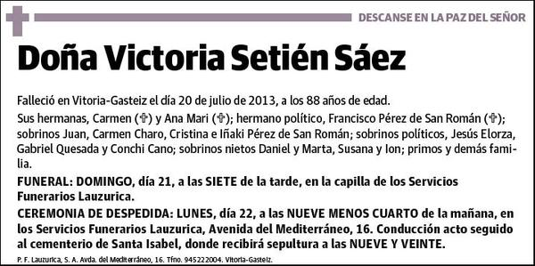 SETIEN SAEZ,VICTORIA