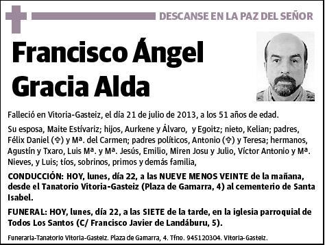 GRACIA ALDA,FRANCISCO ANGEL