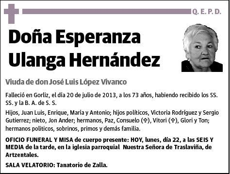 ULANGA HERNANDEZ,ESPERANZA