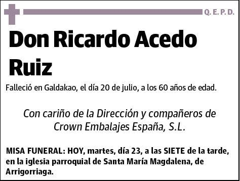 ACEDO RUIZ,RICARDO