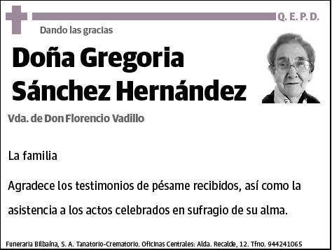 SANCHEZ HERNANDEZ,GREGORIA